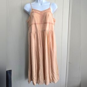 Madewell Dress Lace-Accent -Size M -100 Silk